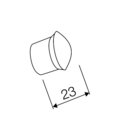 Tube end - Sketch with dimensions Tube end - Sketch with dimensions