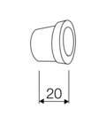Flag stopper - Sketch with dimensions Flag stopper - Sketch with dimensions