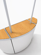 Pracovní deska (PROMO ROTONDO Plus), dekor buk