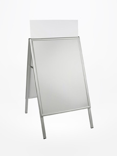 A Stand with Snapframe Classic 25 with logopanel, sharp corners CL25SHALP A Stand with Snapframe Classic 25 with logopanel, sharp corners CL25SHALP
