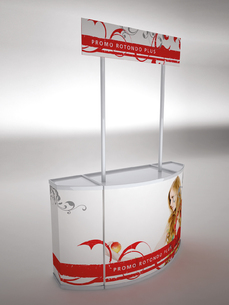 Plastový promostolek PROMO ROTONDO PLUS