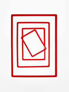 Plastic frame RA4, format A4 - red Plastic frame RA4, format A4 - red