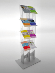 Podlahový stojan na letáky ZIG-ZAG/2D16A4