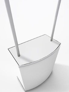 Pracovní deska (PROMO ROTONDO), bílá