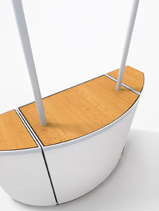 Pracovní deska (PROMO ROTONDO Plus), dekor buk