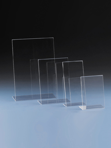 L-shaped menu counter stand PL/xx, Portrait