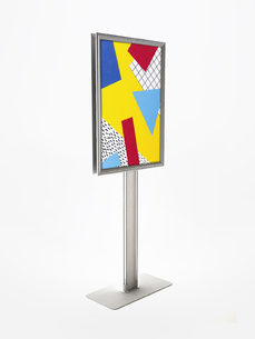 Stojan s kliprámem a barevnou plochou, oboustranný UNI B-SNAP11