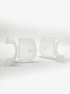 Universal banner holder in ESL rail PTEL01 Universal banner holder in ESL rail PTEL01