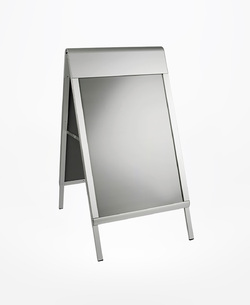 A Stand with Snapframe Prestige with logopanel PRESALP/A0, format A0