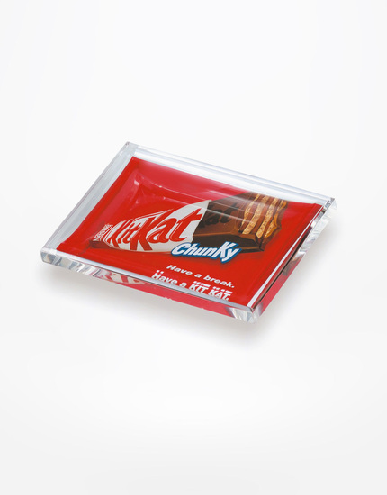 Glass Cashtray Top Glass 4, 087N - with print 4/0 CMYK