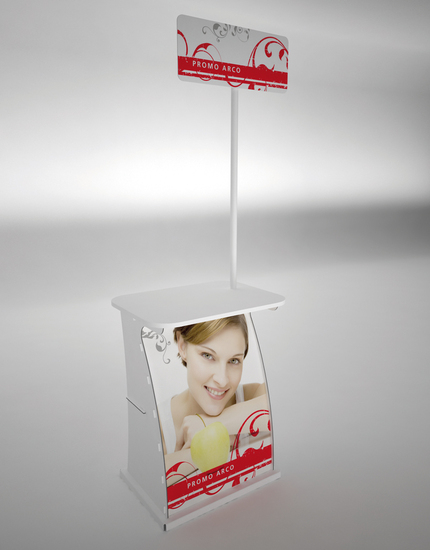 Dibondový promostolek PROMO ARCO Dibondový promostolek PROMO ARCO