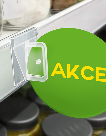 Držák poutače v liště PT5201 pro lištu v. 52 mm