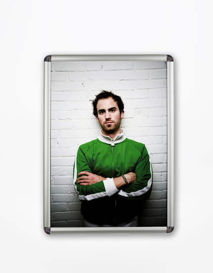 Kliprám Classic 33, kulatý roh plastový CL33PGTAB/B2, 500 x 700 mm