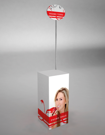 Plastový promostolek PROMO TORRE