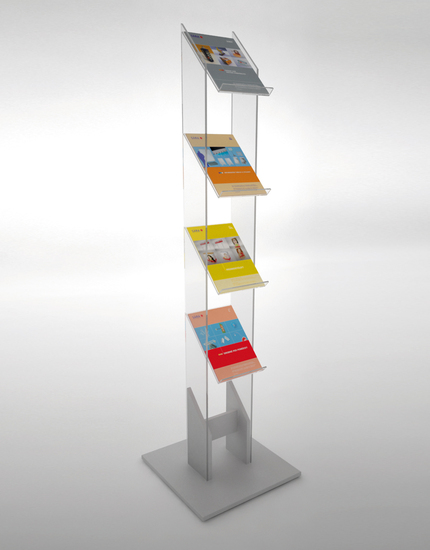 Podlahový stojan na letáky ZIG-ZAG/1S4A4