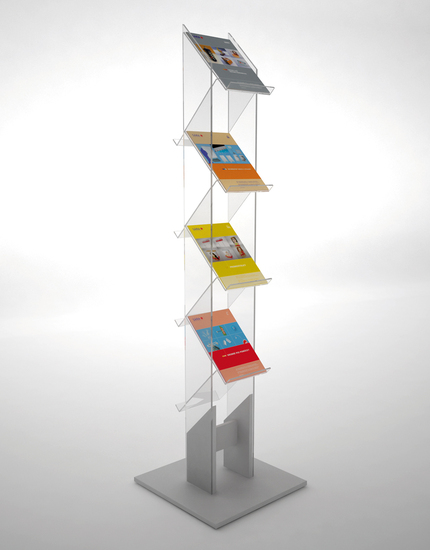 Podlahový stojan na letáky ZIG-ZAG/2S8A4