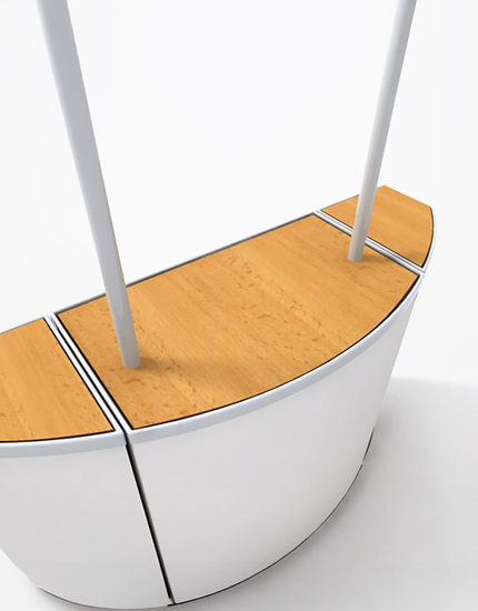 Top Board (PROMO ROTONDO Plus), beech decor Top Board (PROMO ROTONDO Plus), beech decor