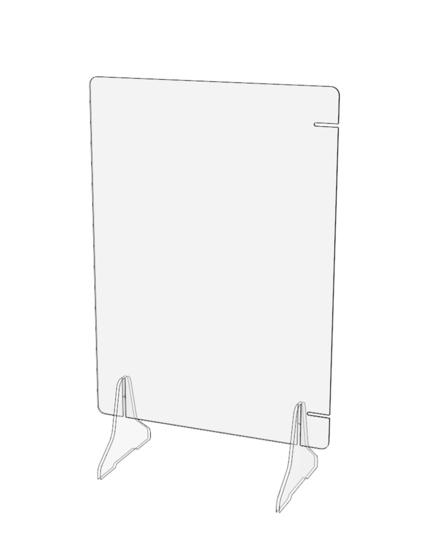 Universal protective wall landscape or portrait, dimensions 650 x 900 mm, with adhesive tape