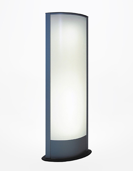 Lighting Display Vienna Light Totem 2xA1 with logopanel