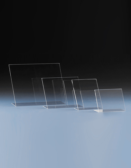 Pultový stojánek na 1 leták na šířku, PL/DLL - Formát DL