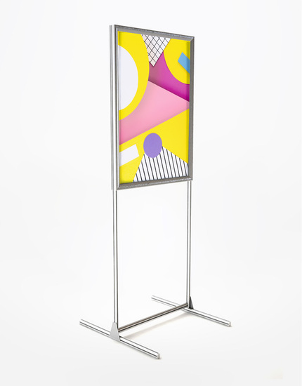 Stojan s kliprámem na T podstavě, oboustranný UNI T-SNAP11/A2, formát A2