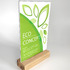 Wooden menu stand for a leaflet - format DL